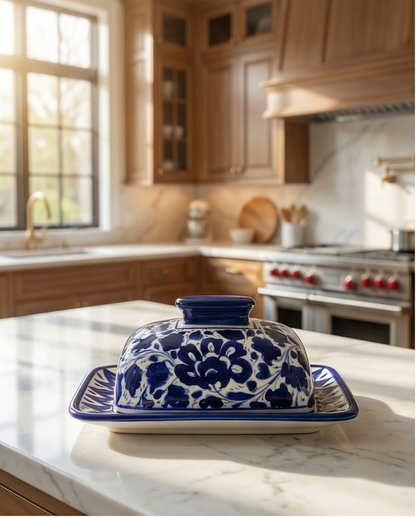 Ceramic Handmade Butter Dish for Breakfast