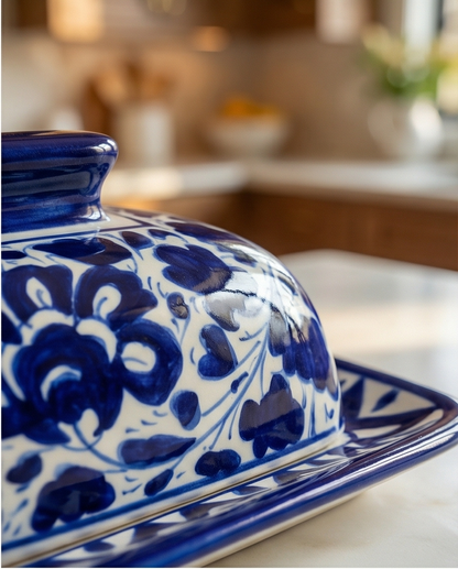 Ceramic Handmade Butter Dish for Breakfast