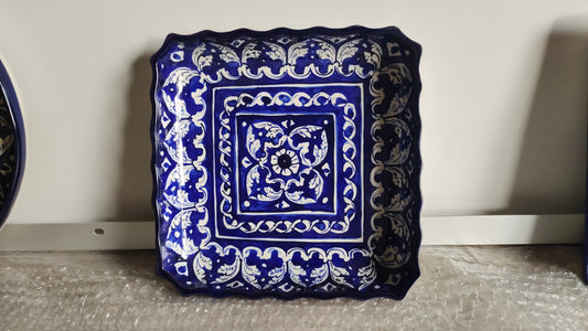 Ceramic Handmade Square Dish Platters | Size 9 inch