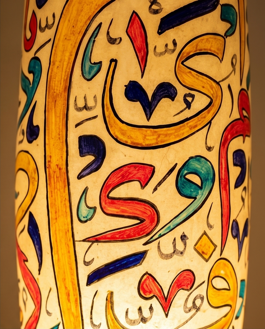 Customized Handmade Camel Skin Calligraphy Lamp🎁🛒