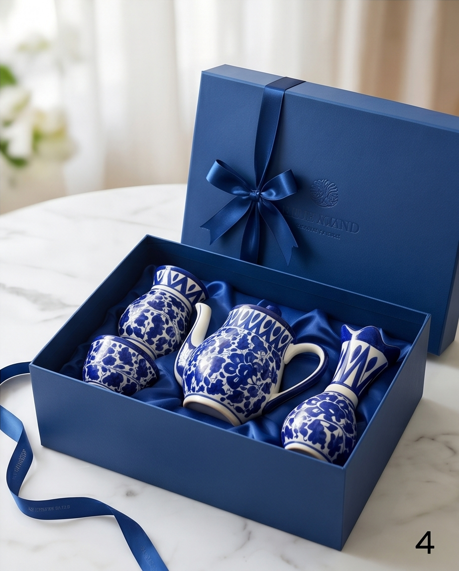 Ceramic Luxury Handmade Blue Pottery Eid or Wedding Gifts 30% Discount🎁