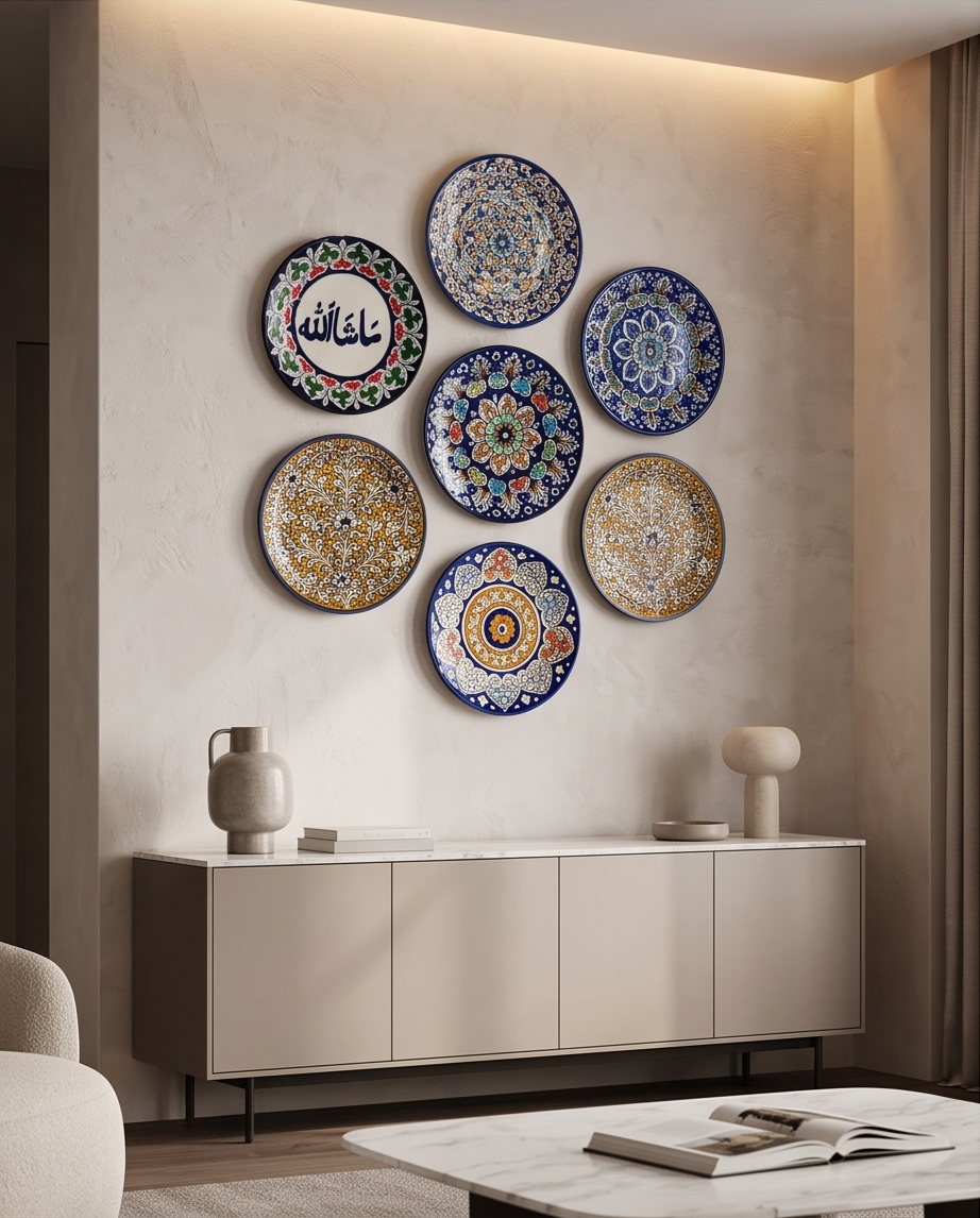 Ceramic Handmade Customized Wall Hanging Plates Art | Size 10 inch