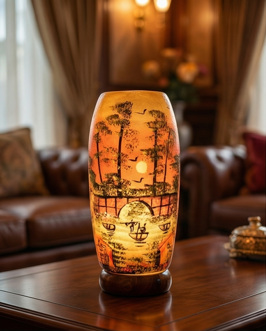Customized Handmade Camel Skin Lamp Size 16 inch