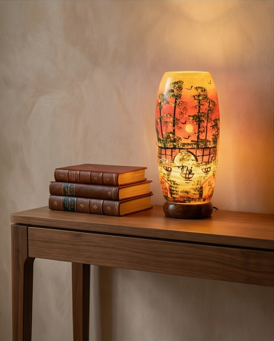 Customized Handmade Camel Skin Lamp Size 16 inch