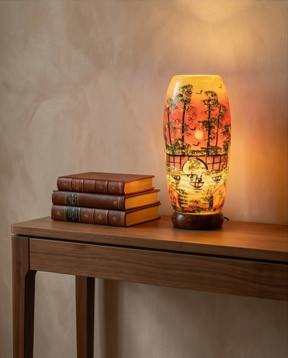 Customized Handmade Camel Skin Lamp Size 16 inch