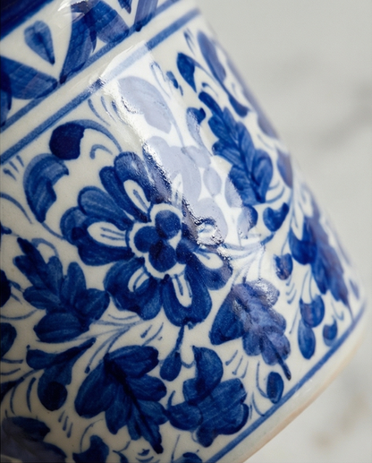 Ceramic Handmade Blue Pottery Planter