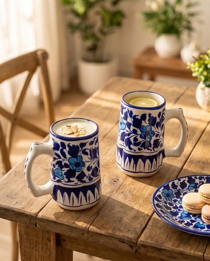 Ceric Hamade Lassi Mugs Pair with Half Plate & Vase🎊
