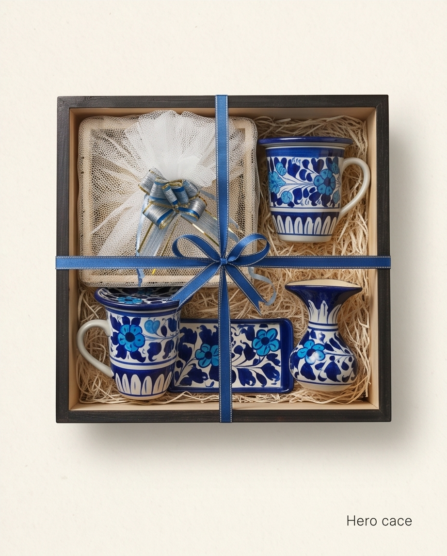 Ceramic Handmade Tea Mugs Set Gift Box🎁