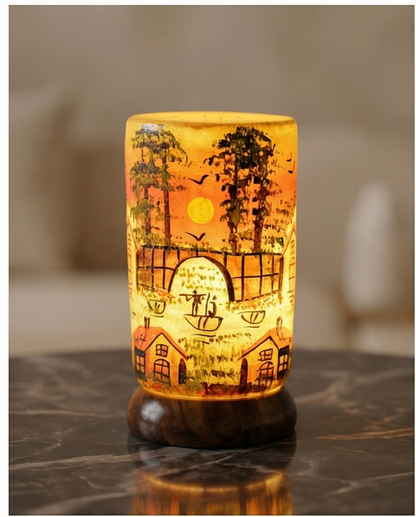 Handmade Camel Skin Lamp Size 12 inch