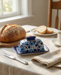 Ceramic Handmade Butter Dish for Breakfast Table..