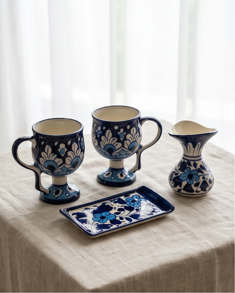 Ceramic Handmade Wine Cups Gift Box🎁