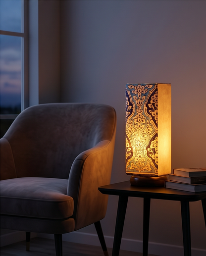 Customized Handmade Camel Skin Lamp Size 12 inch