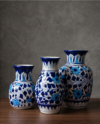 Ceramic Handmade Vases Bundle Deals Gift 3 Pcs
