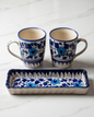 Ceramic Handmade Customized Mug Pair ith Serving Dish Eid Sale🎁