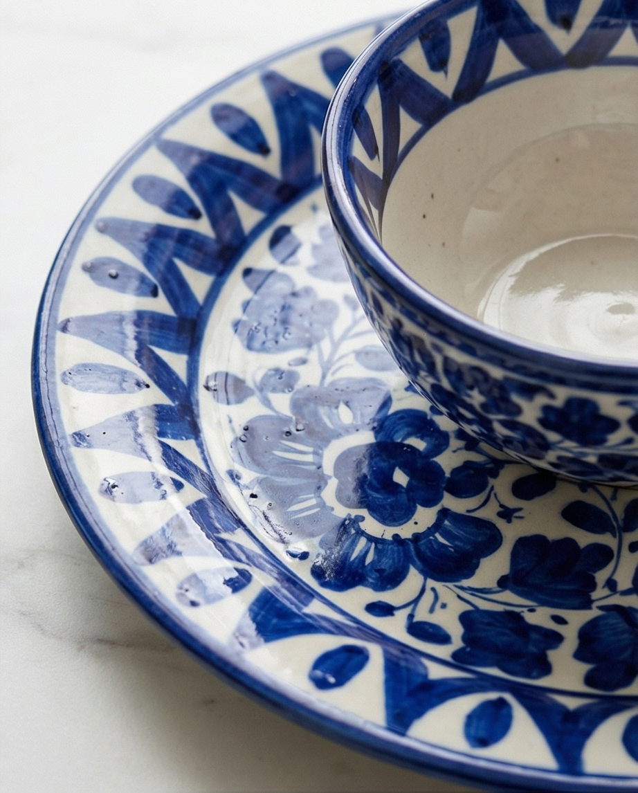 Ceramic Handmade Customized Dinner Set | 6 Men Set