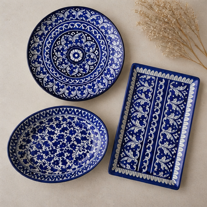 Ceramic Handmade Rice | Biryani Platters for Servings 🎁
