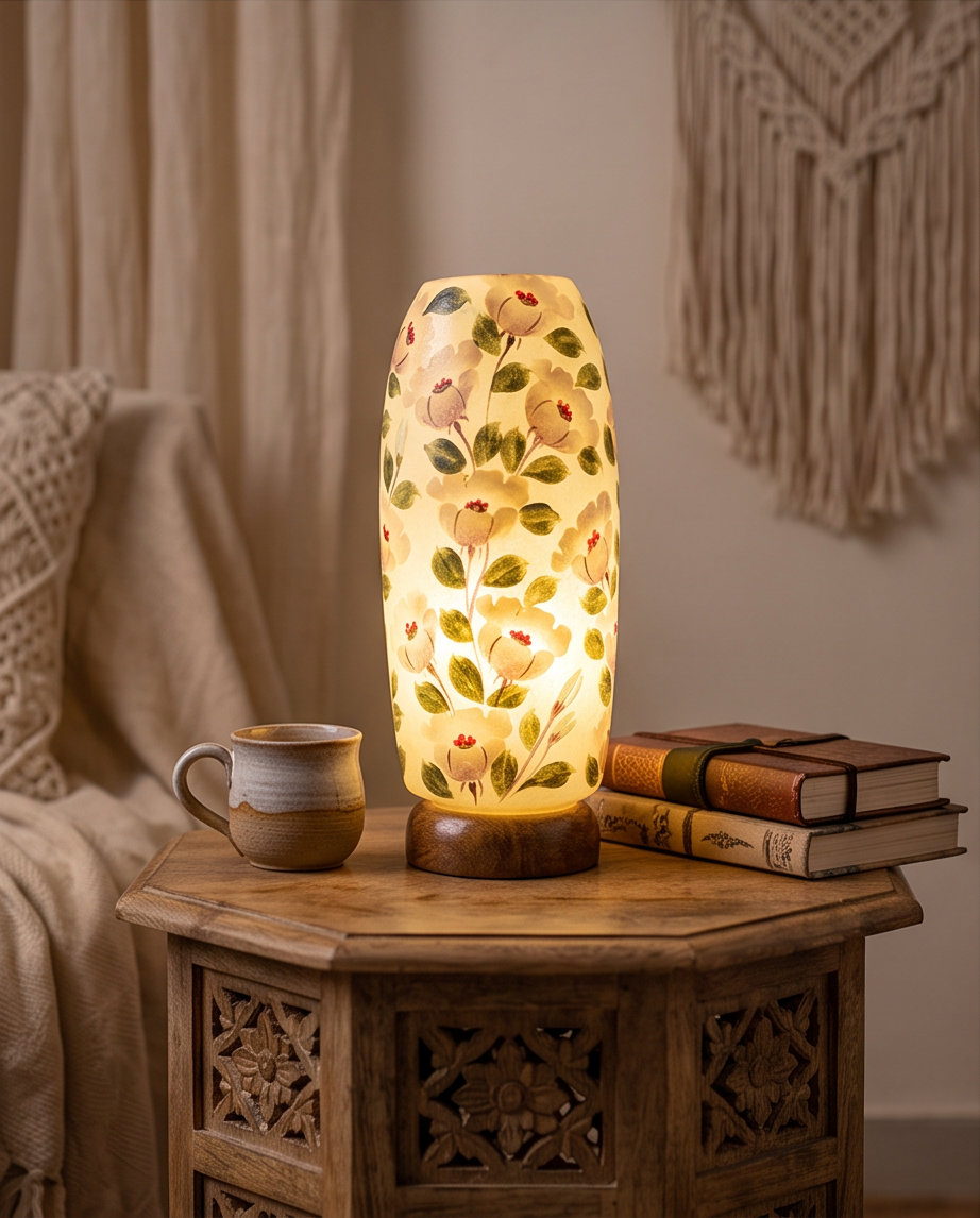 Customized Handmade Camel Skin Lamp Size 12 inch
