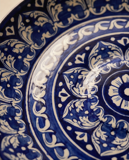 Ceramic Handmade Rice Thaal | Size 13 inch