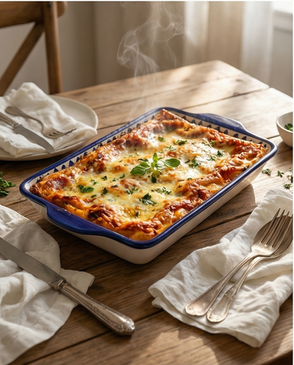 Ceramic Handmade Casserole Dish | Size 15 inch Length & 8.5 inch Width
