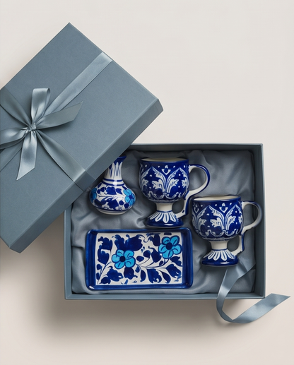 Ceramic Handmade Wine Cups Pair for Dessert Ice Cream for Gift Box🎁
