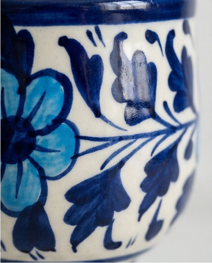 Ceramic Handmade Blue Pottery Mugs