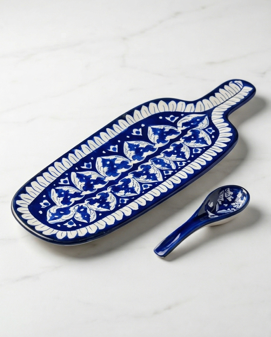 Ceramic Handmade BAT Dish | Cheese Tray