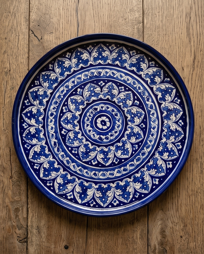 Ceramic Handmade Pizza Platter | Size 15 inch🎁