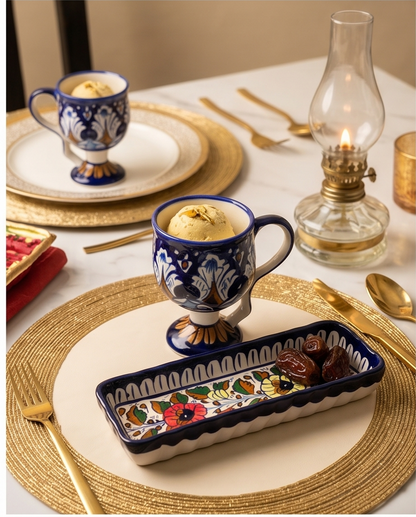 Ceramic Customized Handmade Ice Cup with Elegant Serving Dish & Beautiful Vase GiftBox🎁