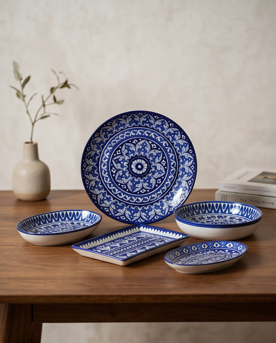 Ceramic Handmade Customized Rice Platters& Thaal🎁