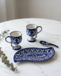 Ceramic Handmade Cups, Spoons & Platter Set with Gift Box🎁