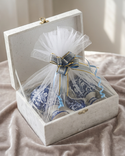 Ceramic Handmade Cups, Spoons & Platter Set with Gift Box🎁