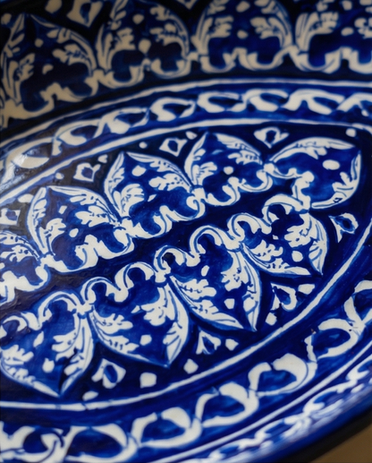 Ceramic Handmade Rice Platter Dish | Size 16 inch