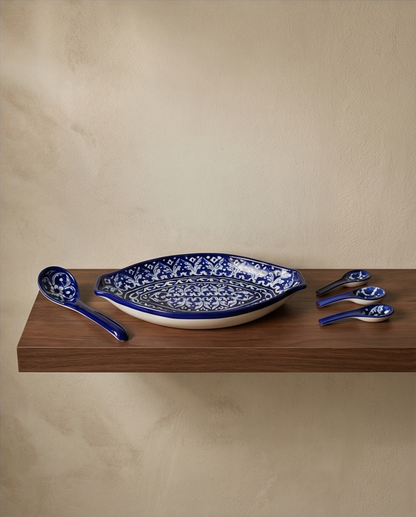 Ceramic Handmade Rice Platter Dish | Size 16 inch