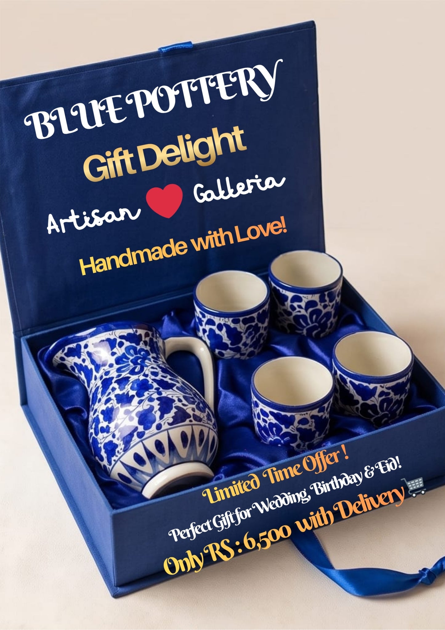 Ceramic Handmade Water Set Gift Box✨