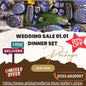 Customized Handmade Ghauri Blue Dinner Set | 6 Men Set | 45 Pcs | Tableware | Free Delivery