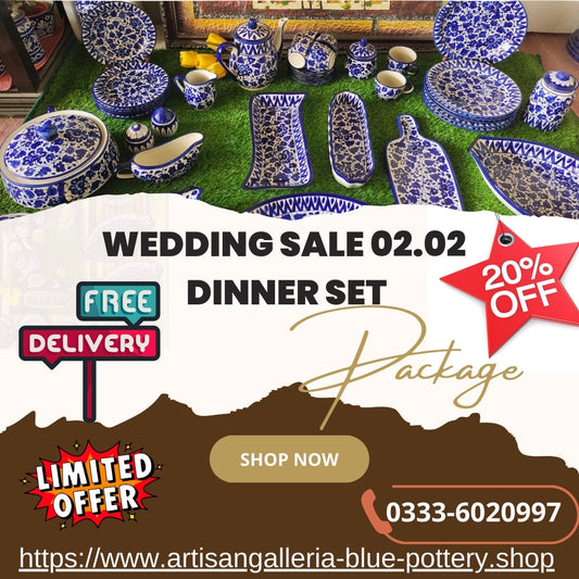 Customized Dinner set | 6 Person Serving| Wedding Package | Serena Design | Free Delivery | Free Gift