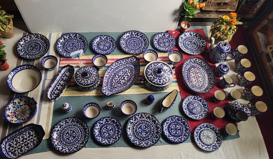 Ceramic Handmade Dinner Set | Quantity 51 Pcs | Ghauri Design