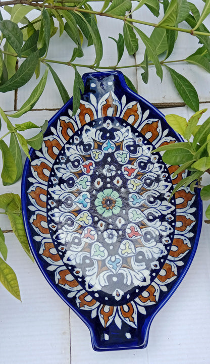 Ceramic Handmade Rice Dish Platter | 16 inch size