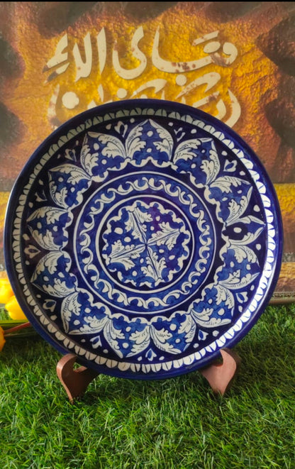 Ceramic Handmade Pizza Dish Platter Size 12 inch
