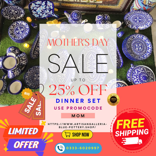 Ceramic Handmade Customized Dinner Set | 08 Men Set | Mother's Day Discount Offer💯🎊🎉❤️😍🤩🥰📢🥳🥁🛒👑🇵🇰