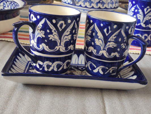 Tea  Mugs Set / Coffee Mugs with Tray