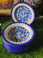Ceramic Handmade Deep Plates | Size 09 inch | Design Multani