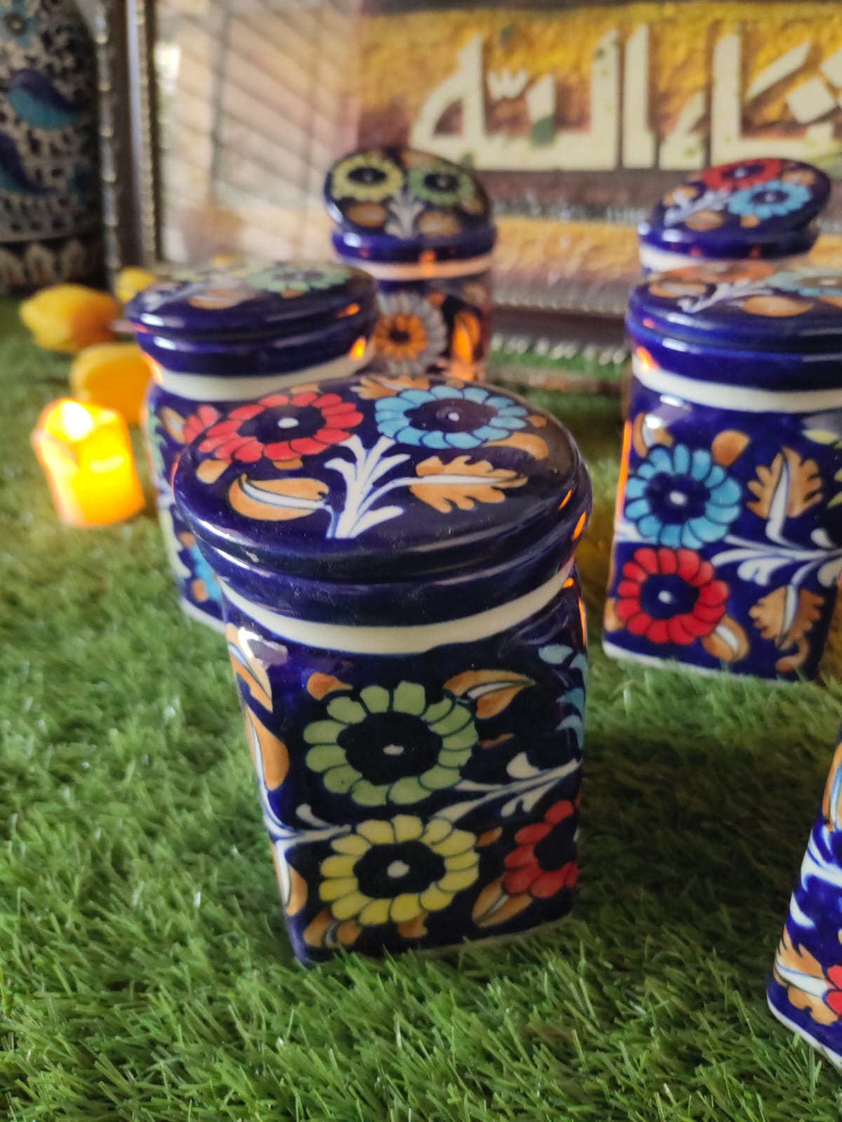 Handmade Cover Jar| Spice Jar | Pickle Jar | Size 6-7 inch approx. | Bundle Deals | J Design