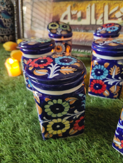 Handmade Cover Jar| Spice Jar | Pickle Jar | Size 6-7 inch approx. | Bundle Deals | J Design