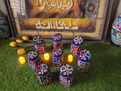 Handmade Cover Jar| Spice Jar | Pickle Jar | Size 6-7 inch approx. | Bundle Deals | J Design