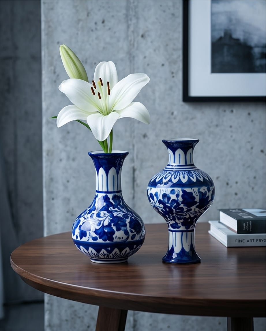Ceramic Handmade Table Vase Pair Gift Box🎁