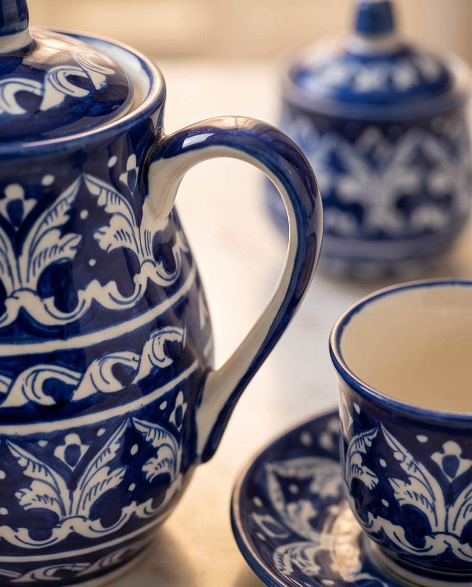 Ceramic Handmade Tea Set | Quantity 15 PCS