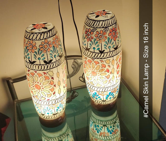 Camel Skin Lamp Handmade | Size 16 inch