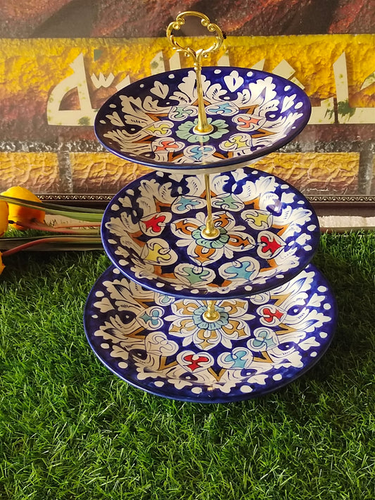 Ceramic Handmade Cake Set | 3Tiers | Pastry Stand