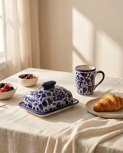 Ceramic Handmade Gift Box Mug | Butter Dish & Spoon🎁